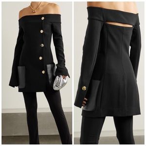Proenza Schouler off-the-shoulder wool suit jacket